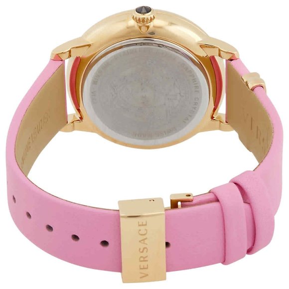 Versace Medusa Pink Strap Womens Watch